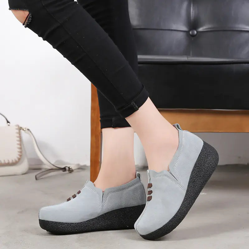 New Women's Thick Sole Platform Rocking Shoes