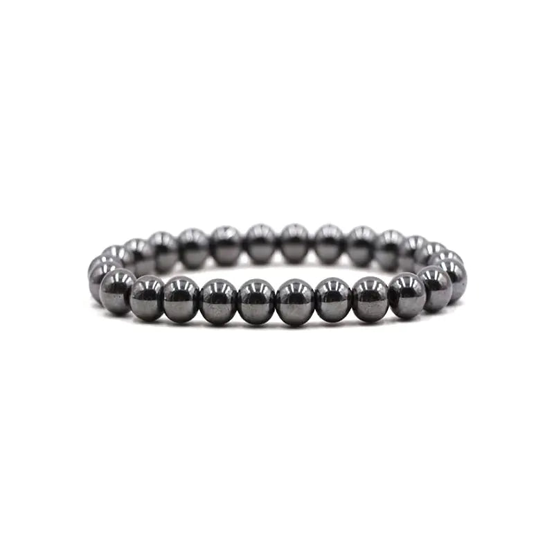 8mm Tigereye Iron Ore Yoga Stretch Bracelet for All