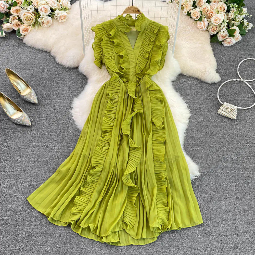 Pleated Dress for Women's Fashionable Style