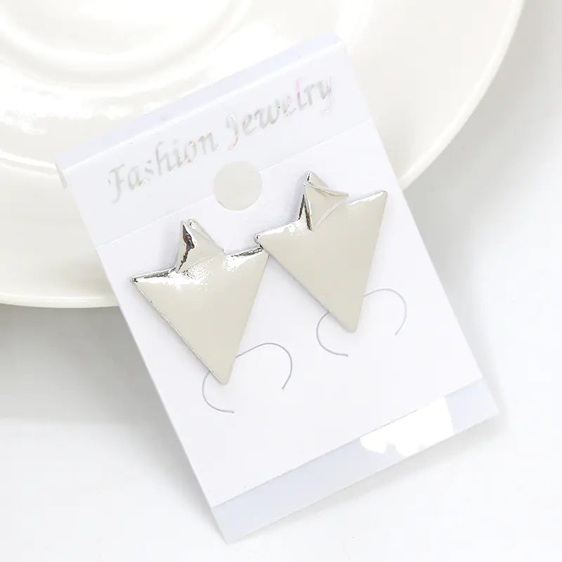 Geometric Triangle Stud Earrings and Accessories