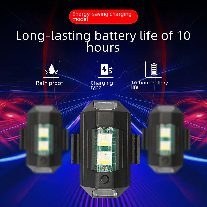 Wireless LED Flashing Light for Motorcycles and Bikes