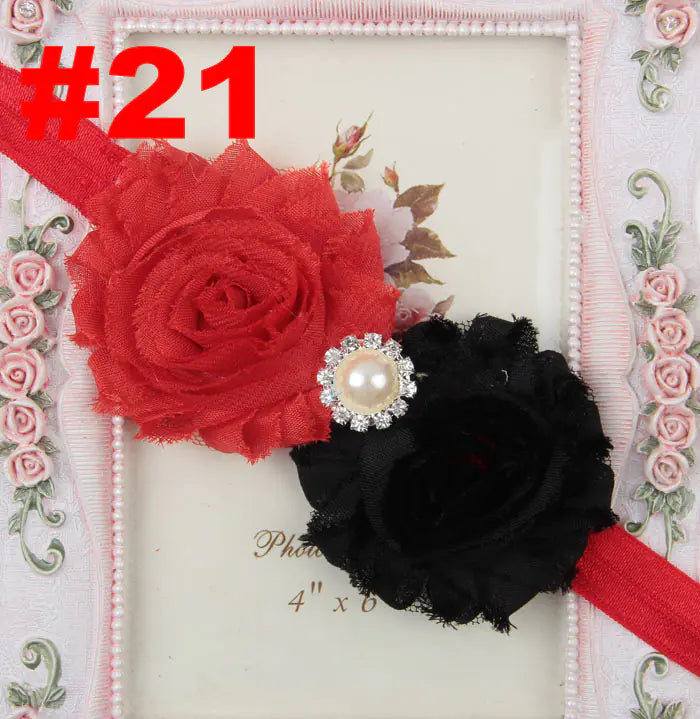 Popular Children's Headband with Pearl and Floral Design