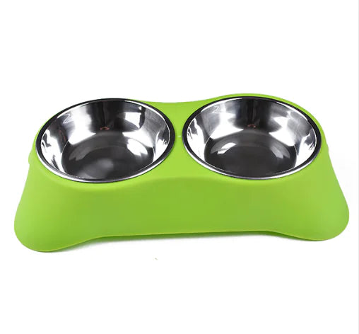 Eco-Friendly Non-Slip Silicone Pet Double Bowl
