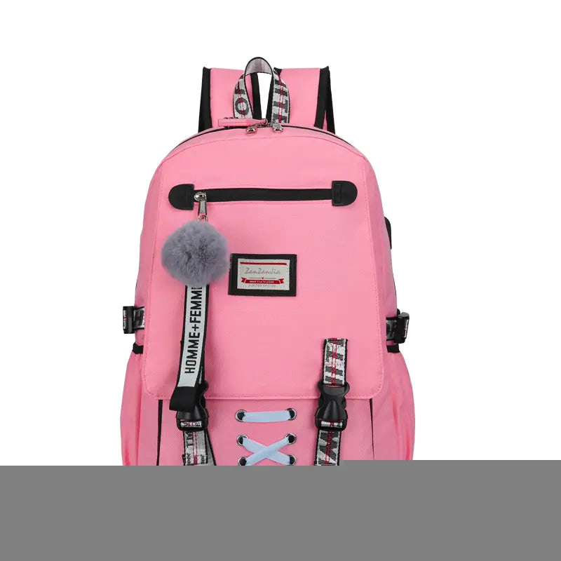 USB Charging Anti-Theft Backpack for Students