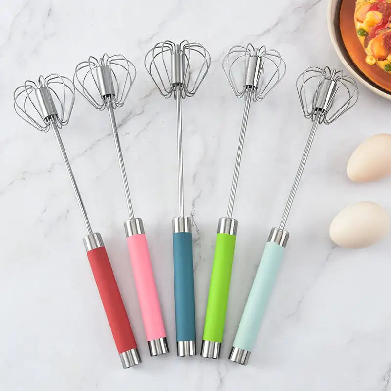 12-Inch Stainless Steel Semi-Automatic Whisk Tool