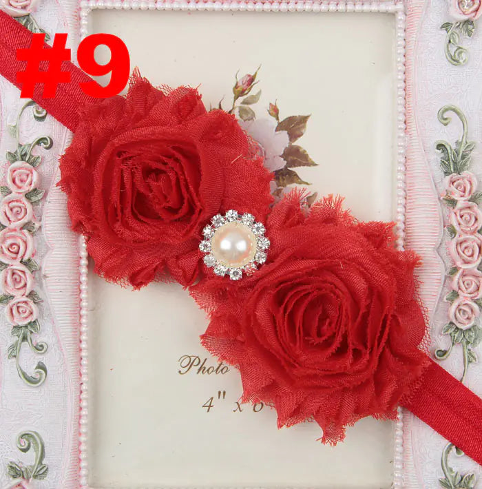 Popular Children's Headband with Pearl and Floral Design