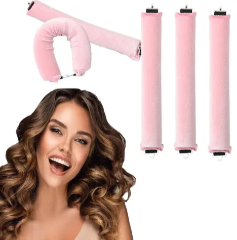 Heat-Free Rubber Hair Curler – 3 Hook Design