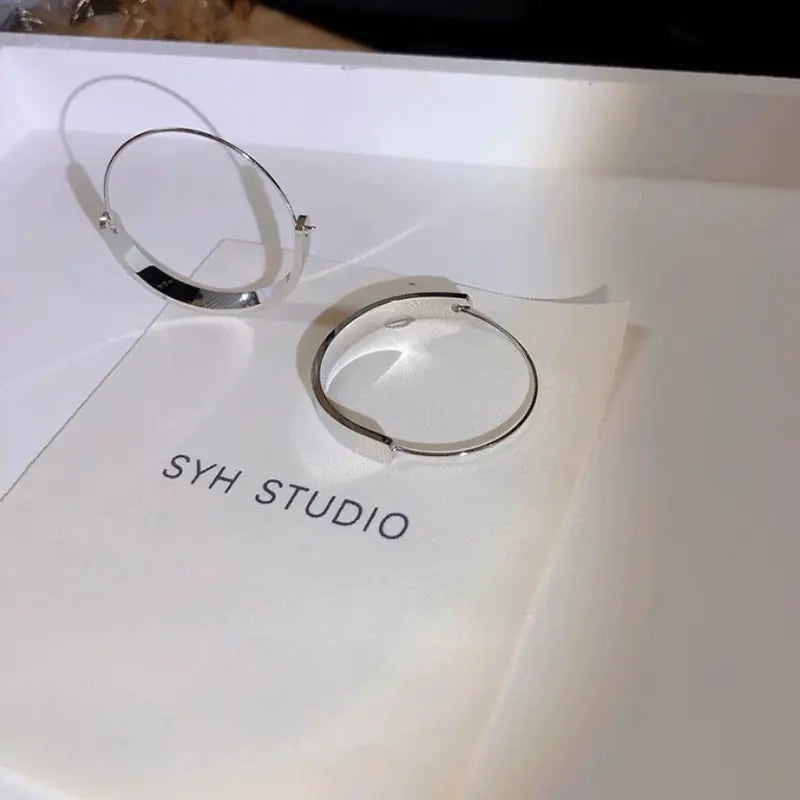 Trendy Round Hoop Earrings for Women - Fashionable Design