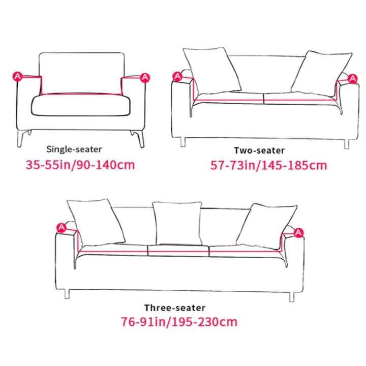 Modern Stretch Universal Sofa Cover with Non-Slip Pad
