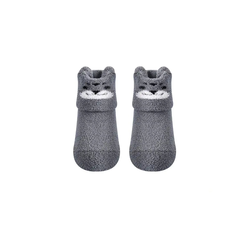 Newborn Non-Slip Coral Fleece Baby Floor Socks