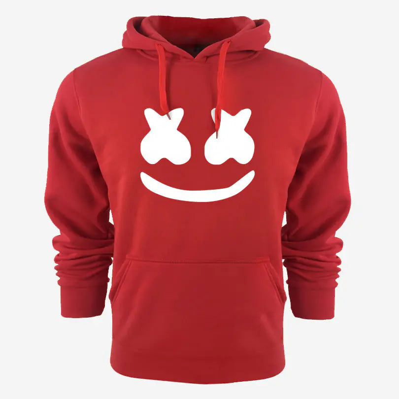 Custom Men's Casual Hoodie with Smiley Print