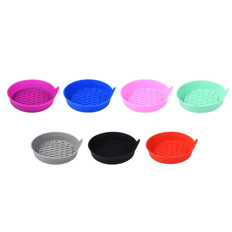 Creative Silicone Car Coaster with Rhinestones