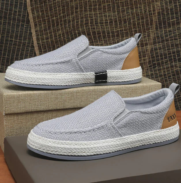 Breathable Men's Canvas Fisherman Shoes - Soft Bottom