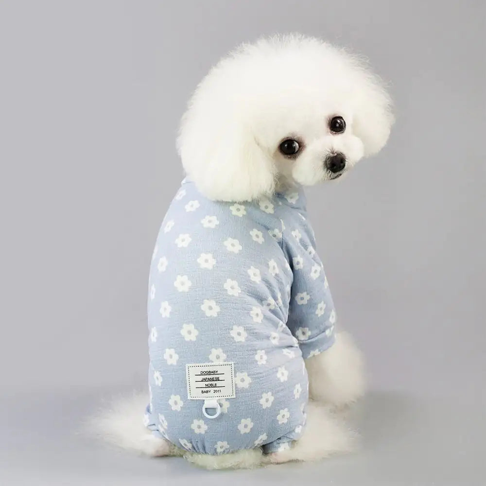 Small Daisy Four-Leg Dog Pants for Spring/Summer