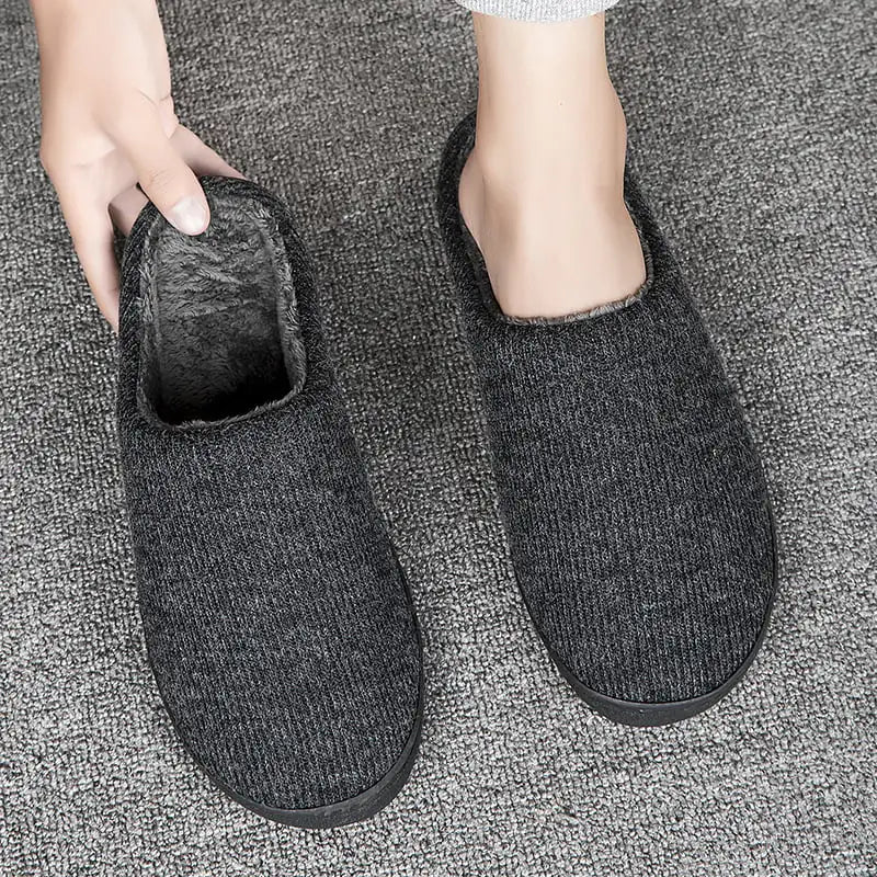 Memory Foam Cotton Slippers for Men and Women