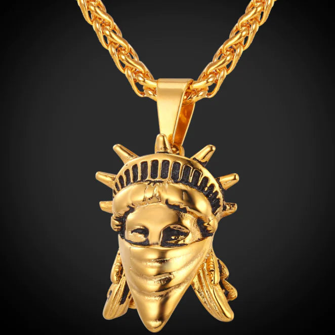 Stainless Steel Pendant - Statue of Liberty Necklace