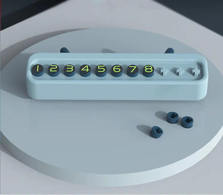 Car Parking Phone Number Sign for Vehicle Relocation