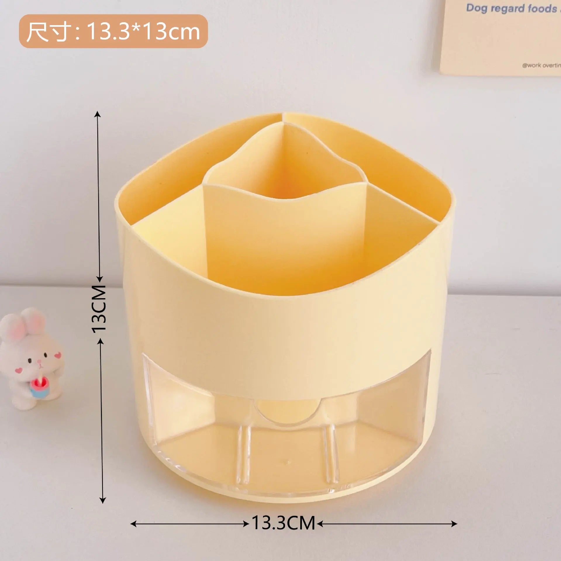 Large Capacity Rotating Pen Holder for Desk Organizer