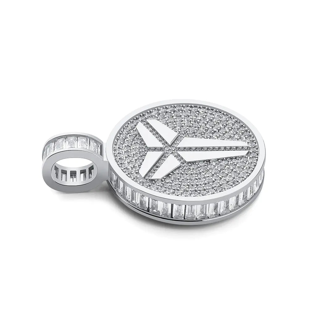 Black Mamba Kobe Logo Double-Sided Pendant Necklace