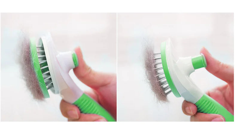 Pet Grooming Brush for Long-Haired Cats and Dogs
