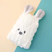 Cute Rabbit Microfiber Hair Dry Cap for Kids & Women
