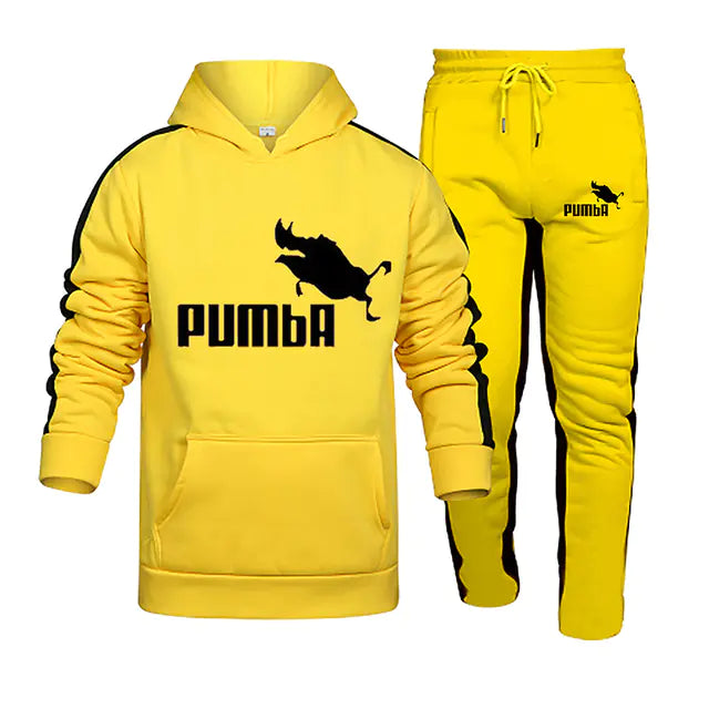 Men's Youth Running Sportswear Printed Hoodie Set