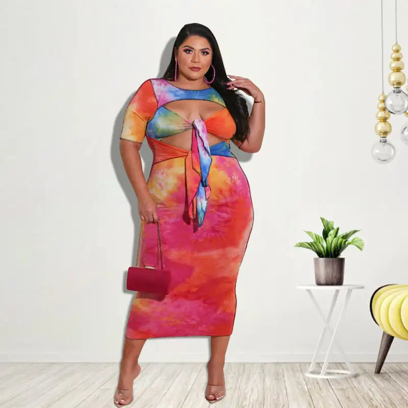 Plus Size Women's Fashion Dress