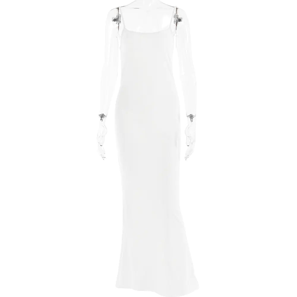 Slim-fitting Patchwork Camisole Dress for Women