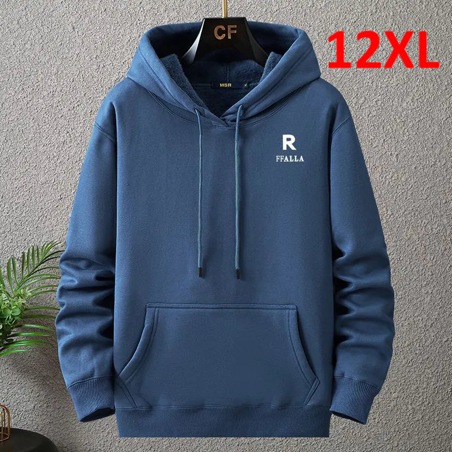 Men's Plus Size Fleece Pullover Hooded Sweatshirt