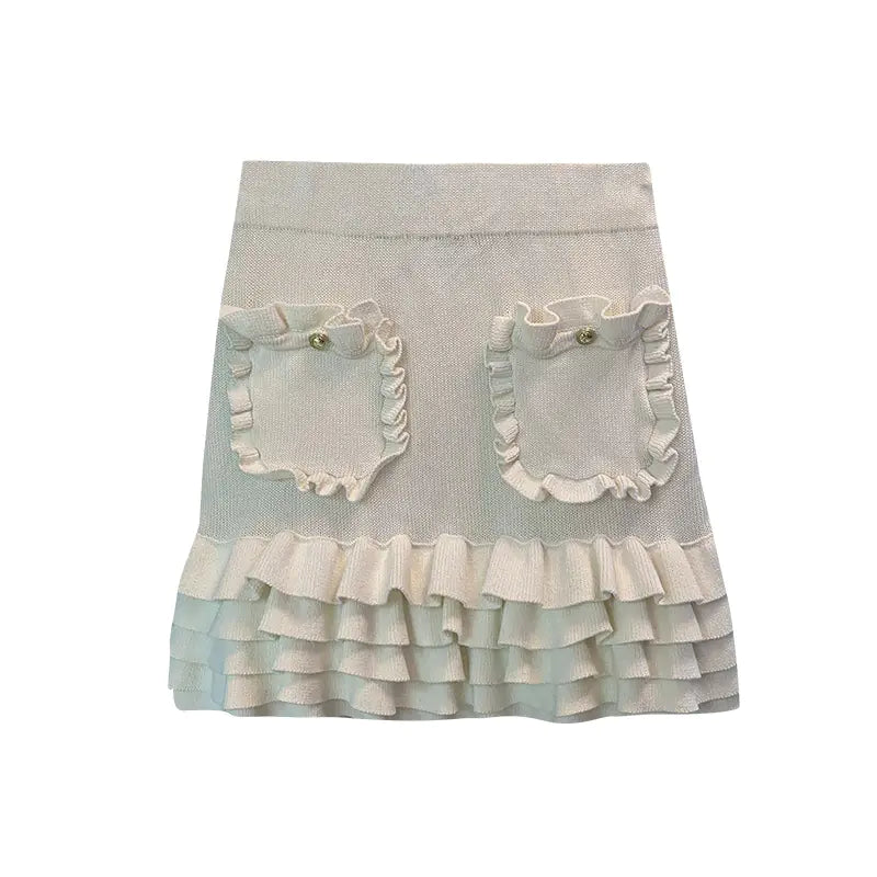 Thickened Ruffle Skirt - Versatile Heavy Industry A