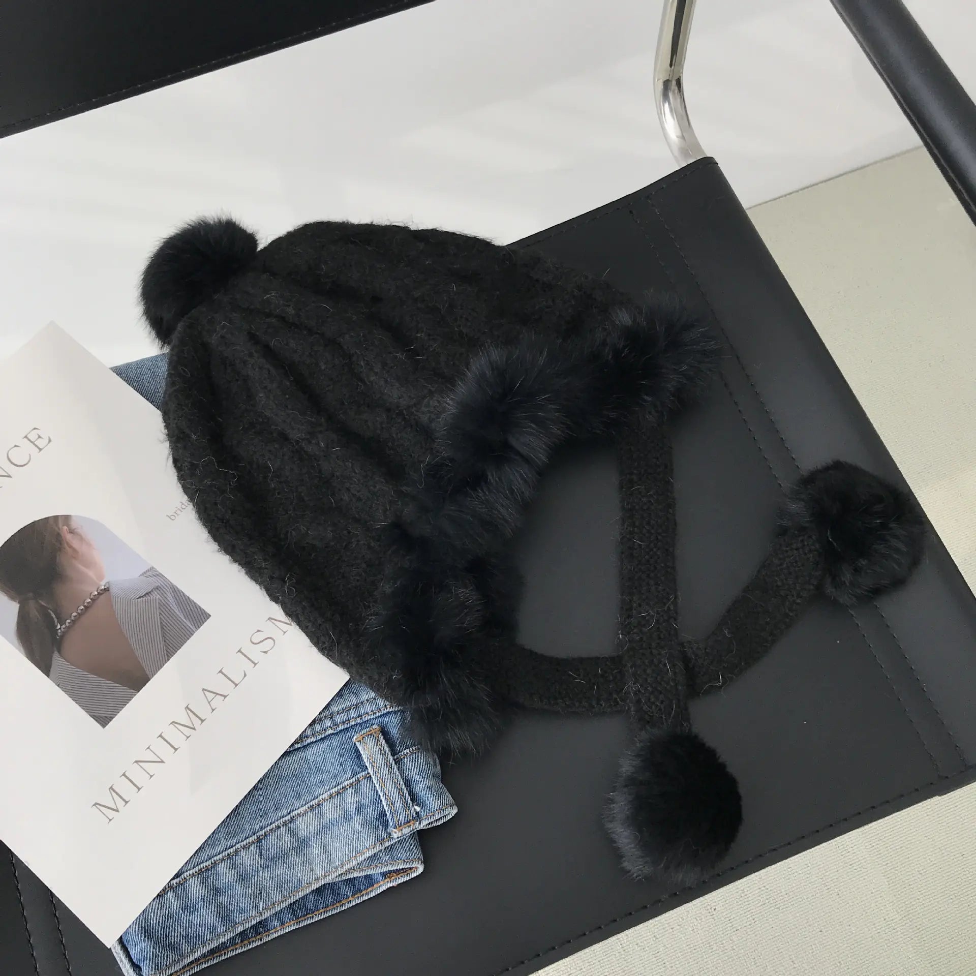 Gentle All-Match Fleece Rabbit Fur Hat