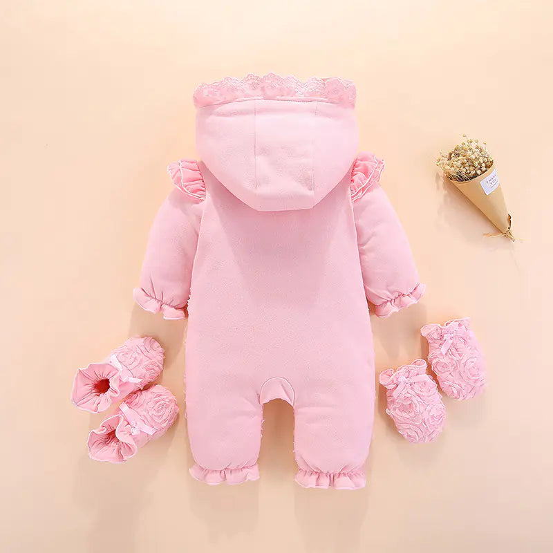 New Spring Autumn Baby Girl Romper Outfit for Princess