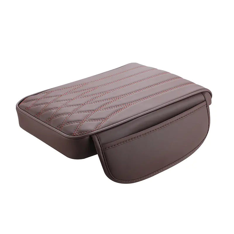 Universal Leather Memory Foam Car Armrest Cushion Support