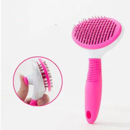 Pet Grooming Brush for Long-Haired Cats and Dogs