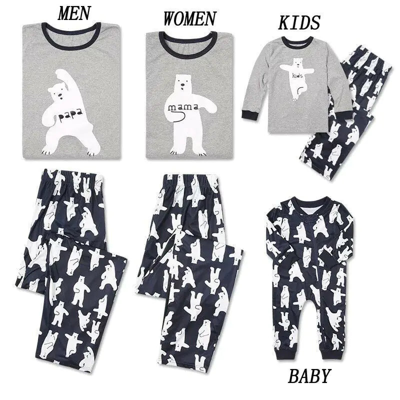 Family Matching Cartoon Pajamas Set
