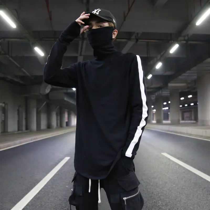 Cotton Long Sleeve High Neck Base Layer Top