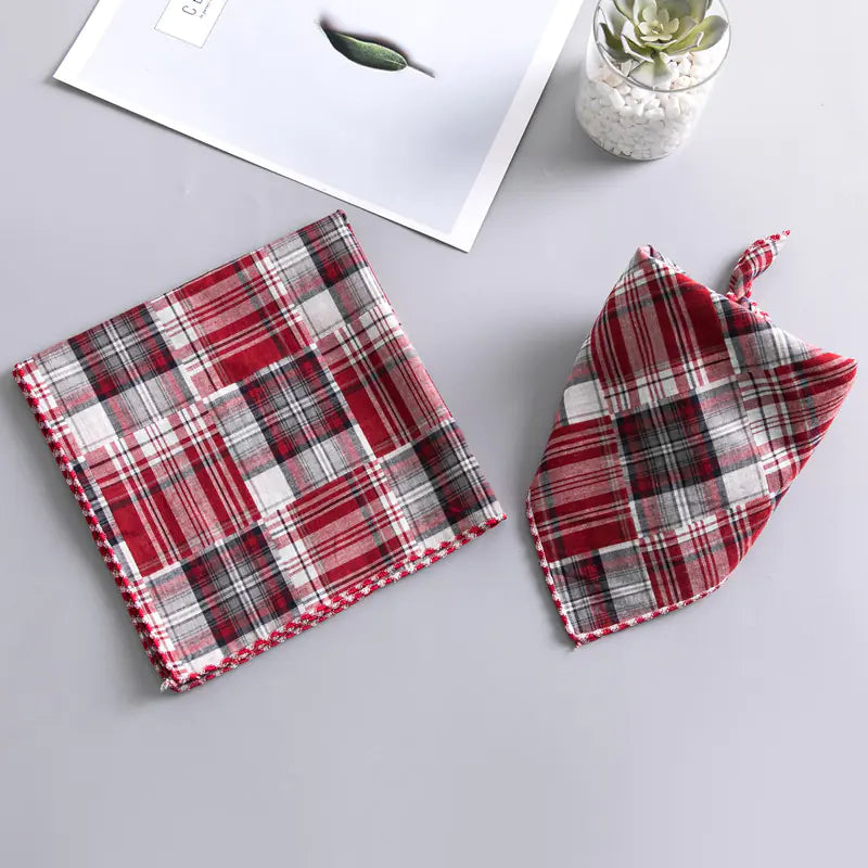 Double-sided Dog Turban Birthday Gift Water Bib