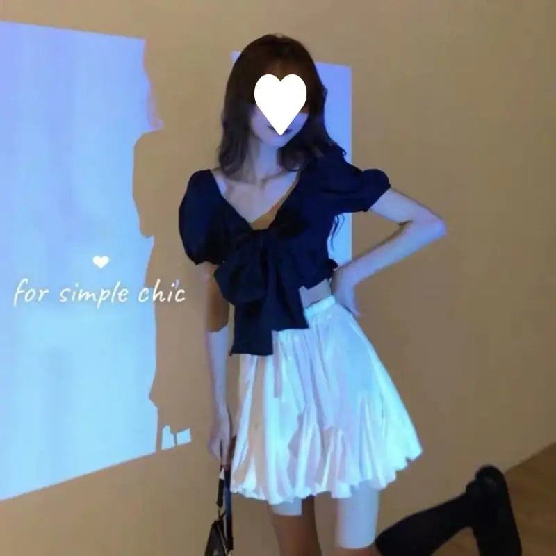 White Slimming A-Line Dress for Women