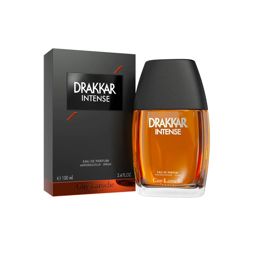 Drakkar Intense by Guy Laroche Seductive & irresistible Eau de Parfum Ambery Fougere Fragrance Long Lasting Mens Cologne Perfume for Men 3.4 Fl. Oz.