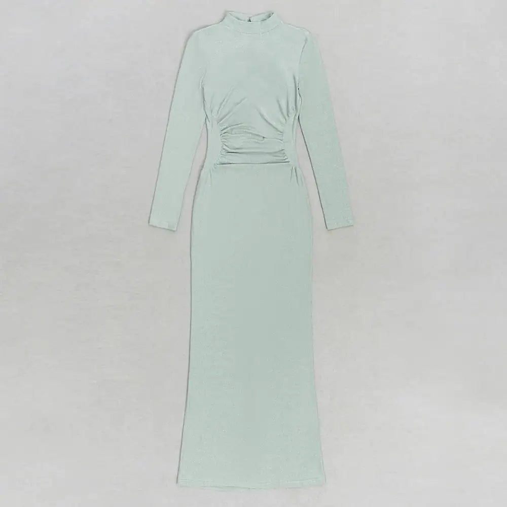 High-Grade Hepburn Style Long Sleeve Dress for Women