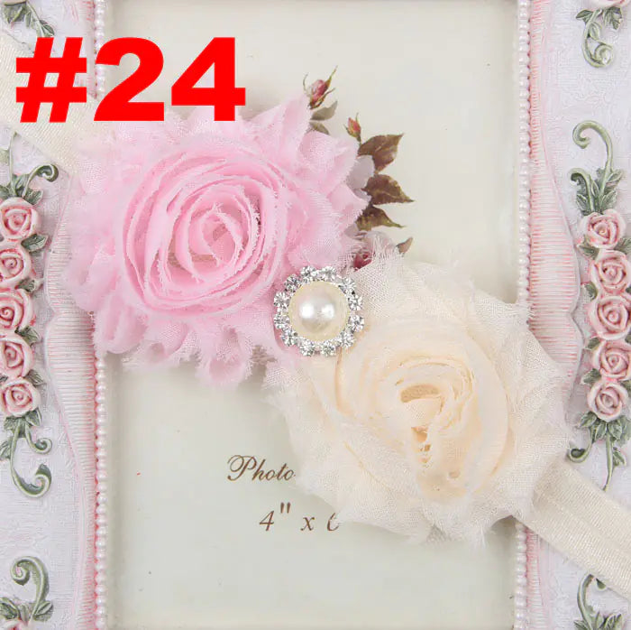 Popular Children's Headband with Pearl and Floral Design