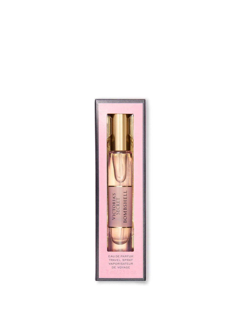 Victorias Secret Bombshell Eau de Parfum Travel Spray Notes of Purple Passion Fruit Shangri-La Peony & Vanilla Orchid Travel Size Mini Perfumes for Women (0.23 oz)