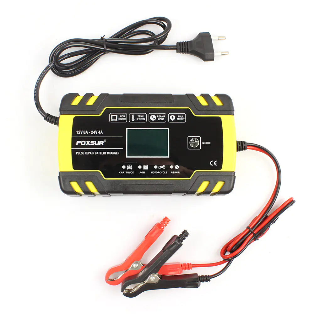 LCD Display Motorcycle Battery Charger