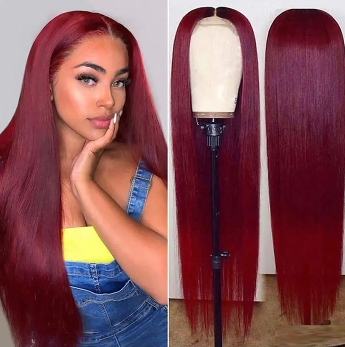 Full Lace Long Straight Human Hair Wig