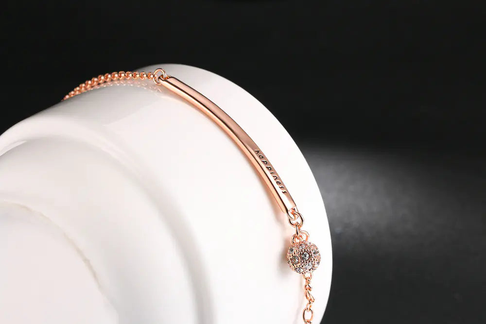 Happiness Rose Gold and Gold Ball Bracelet