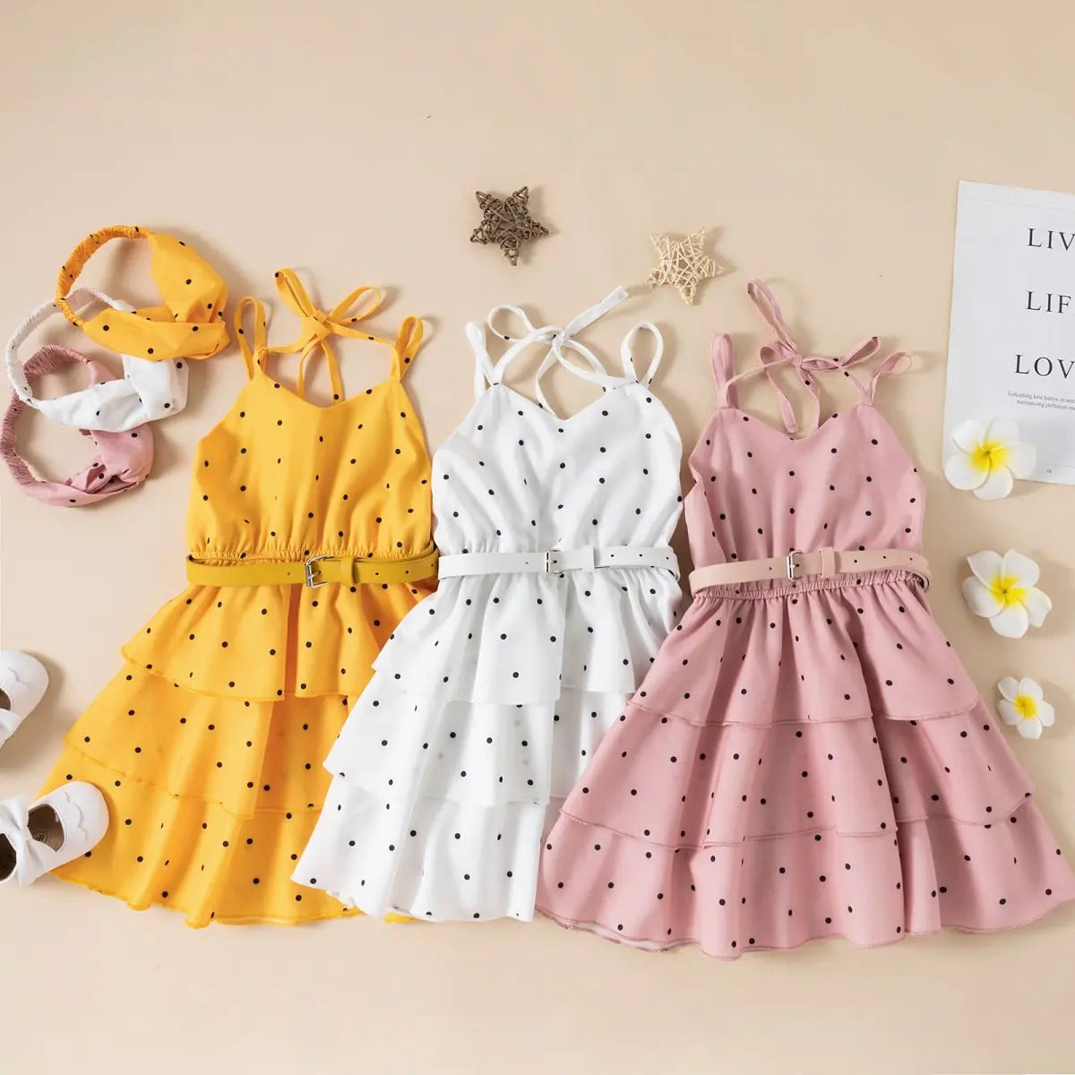 Solid Color Dress for Children