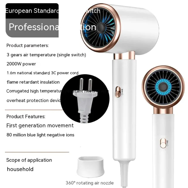 High-Speed Anion Electric Hair Dryer for Home Use