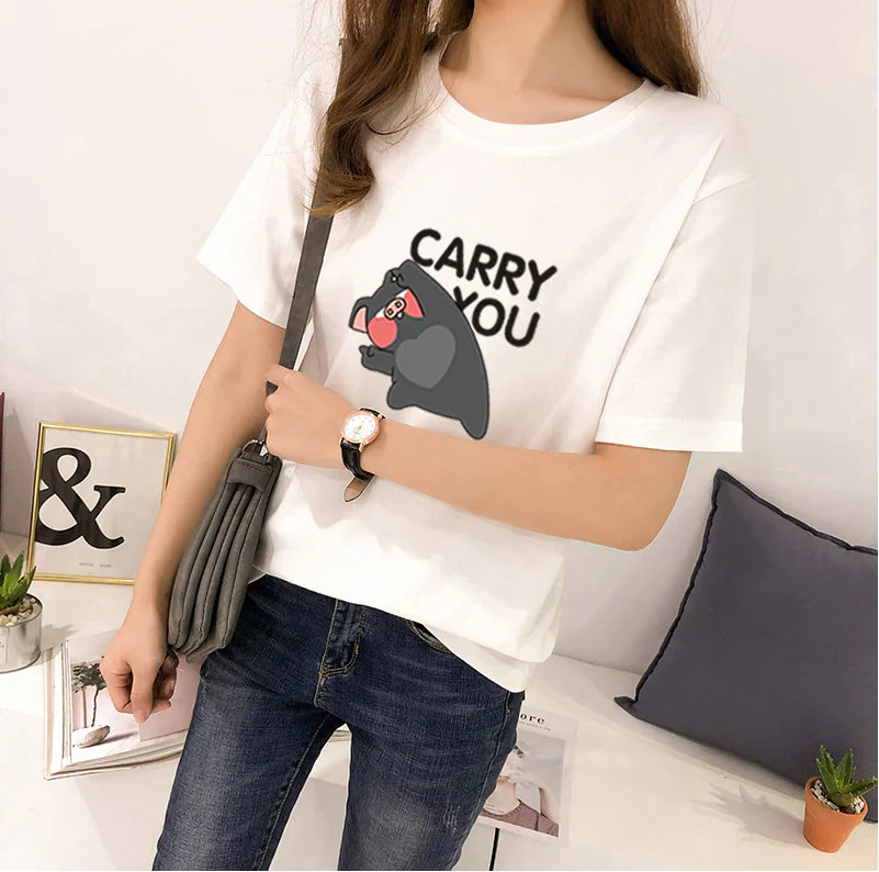 Cute Pig Year T-Shirt for Couples Design