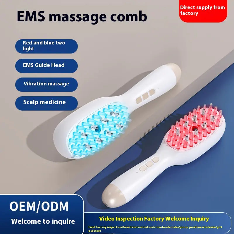 Red & Blue Light Hair Growth Massage Comb