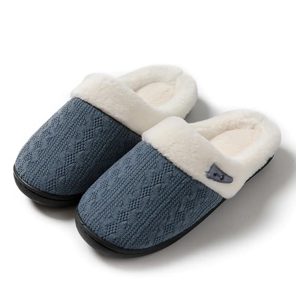 Winter Cotton Baotou Slippers for Home - Soft & Non-Slip